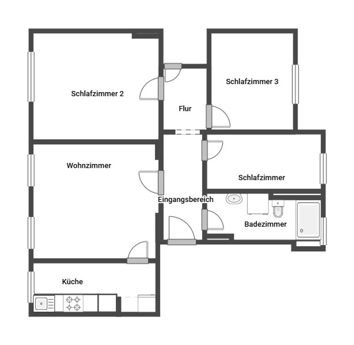 Wohnung zum Kauf 155.000 € 4 Zimmer 80 m²<br/>Wohnfläche 3.<br/>Geschoss Nordmarkt - Süd Dortmund 44145