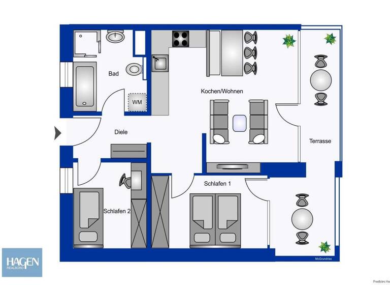 Wohnung zum Kauf 330.000 € 3 Zimmer 60 m² 1. Geschoss Gartenpark 1 Lauterach 6923