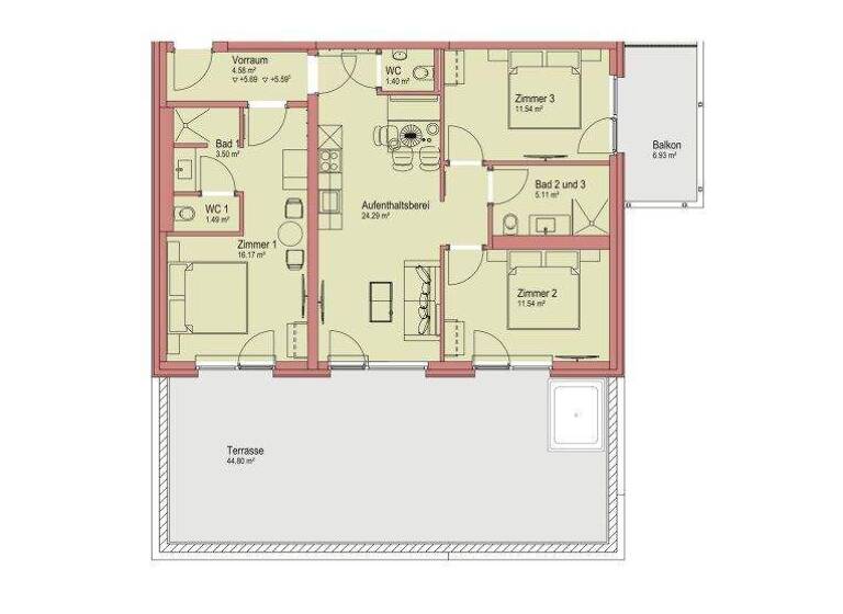 Wohnung zum Kauf - Erstbezug 550.000 € 4 Zimmer 79,6 m² Salzburg 5020