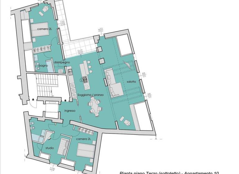 Penthouse zum Kauf 592.350 € 4 Zimmer 179 m² 3. Geschoss frei ab sofort Via San Fabiano Verbania Intra