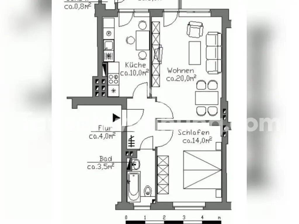 Wohnung zur Miete 704 € 2 Zimmer 54 m²<br/>Wohnfläche EG<br/>Geschoss Weißensee Berlin 13088