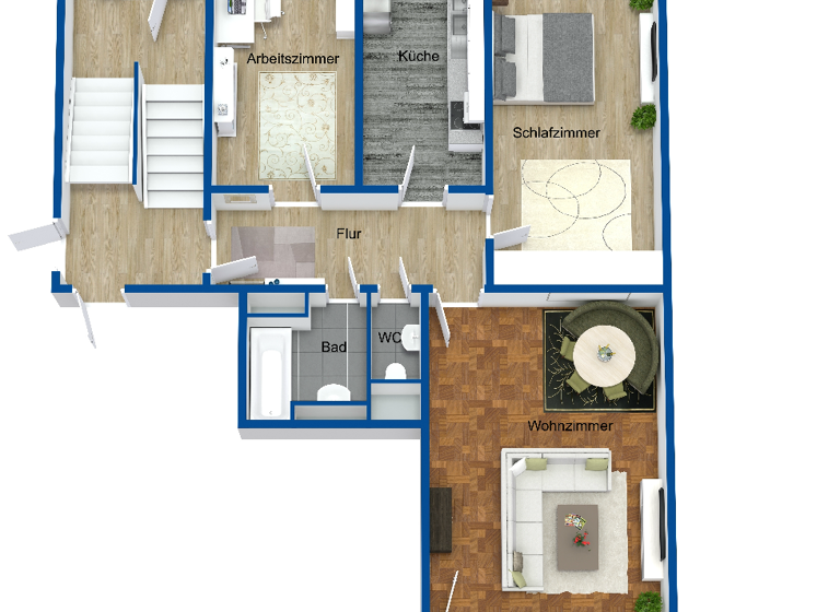 Wohnung zum Kauf 275.000 € 3 Zimmer 70 m² 3. Geschoss Marienberg Nürnberg 90411