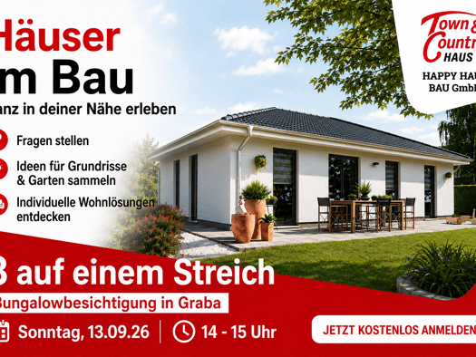 Bungalow zum Kauf - Erstbezug 350.415 € 4 Zimmer 108 m² 700 m² Grundstück Saalfeld Saalfeld/Saale 07318