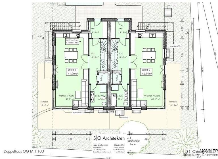 Doppelhaushälfte zum Kauf 1.009.638 € 5 Zimmer 187 m² 300 m² Grundstück Eggstätt 83125