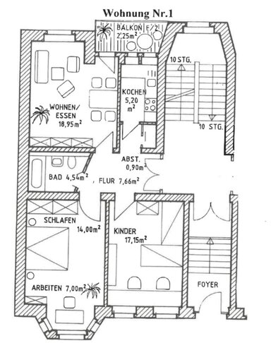 Wohnung zur Miete 396 € 3 Zimmer 77,7 m² EG frei ab 15.01.2025 Kapellenberg 813 Chemnitz 09119