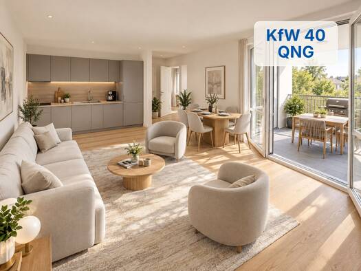 Wohnung zum Kauf - Neubau provisionsfrei 340.319 € 2 Zimmer 55,8 m² Geschoss 1/3 frei ab 01.12.2027 Dollnsteiner Straße Reichelsdorf Nürnberg 90453