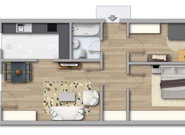 Wohnung zur Miete 478 € 3 Zimmer 70,2 m² 8. Geschoss frei ab 01.05.2026 Birkholzer Weg 23 Neustädter Feld Magdeburg 39128