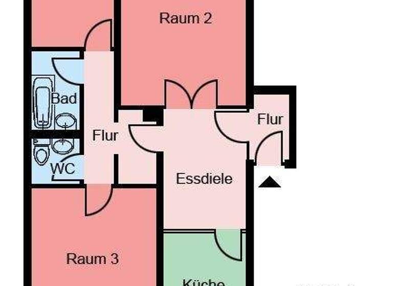 Wohnung zur Miete 539 € 3 Zimmer 75,4 m² 2. Geschoss frei ab 12.03.2026 Bremsheide 91 Hombruch Iserlohn 58638