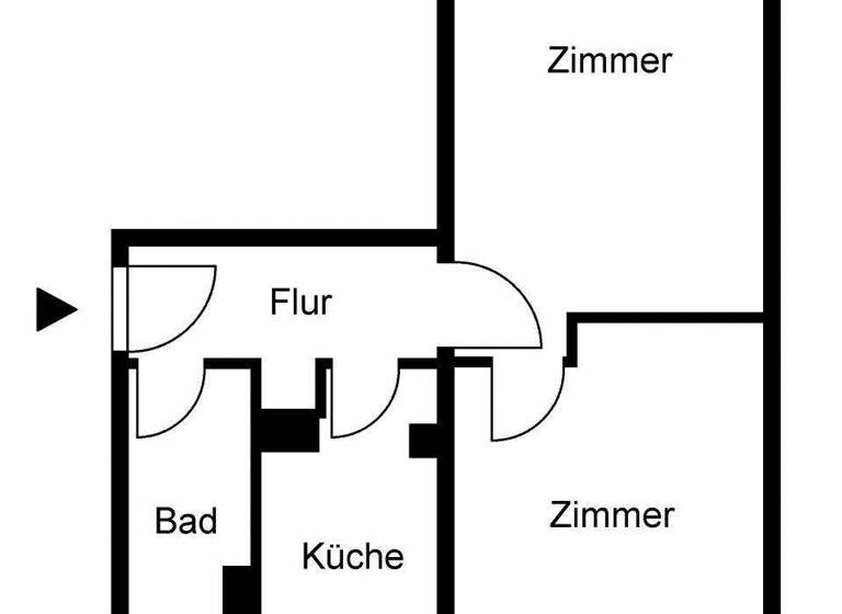 Wohnung zur Miete 377 € 2 Zimmer 48,4 m² 2. Geschoss Baumschulenweg 82 Frankfurt Frankfurt (Oder) 15236