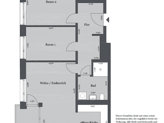 Wohnung zur Miete 887 € 3 Zimmer 77,2 m² 1. Geschoss frei ab sofort Rosalind-Franklin-Allee 50 Bemerode Hannover 30539