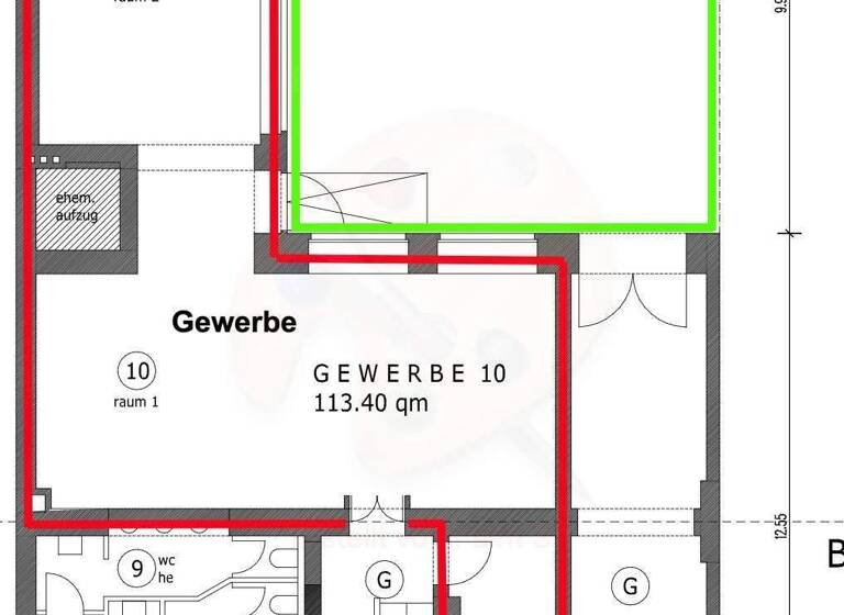 Bürofläche zur Miete 2.608 € 2 Zimmer 113,4 m² Bürofläche Kreuzberg Berlin 10997