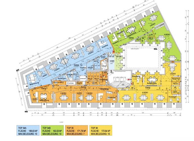 Büro zur Miete 4.383 € 6 Zimmer Wien 1010