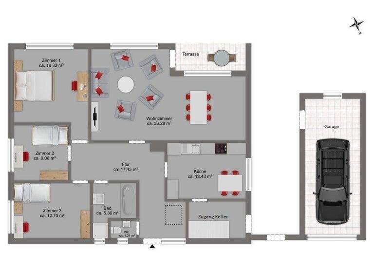 Bungalow zum Kauf 259.000 € 4 Zimmer 110 m² 852 m² Grundstück frei ab sofort Falkenberg Lilienthal 28865