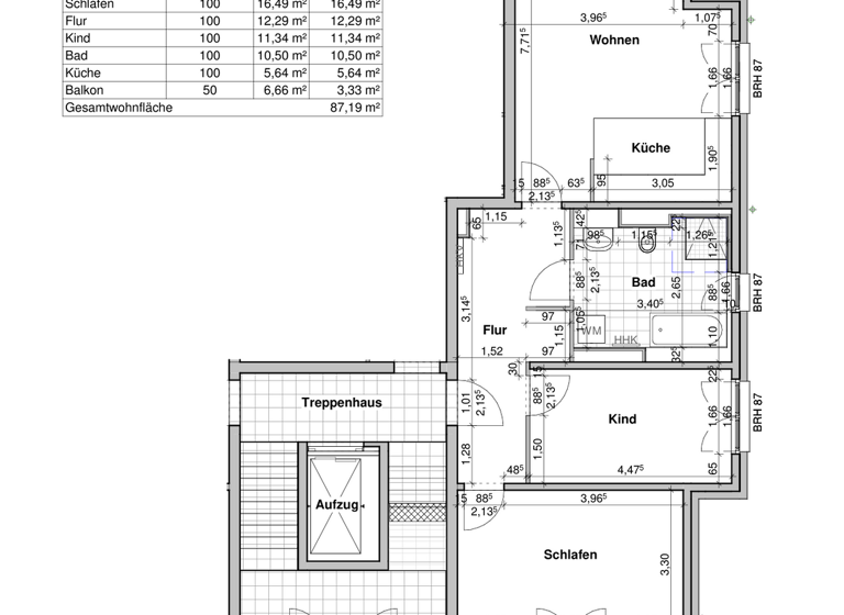 Wohnung zur Miete 1.218 € 3 Zimmer 87,2 m² 2. Geschoss frei ab sofort Fischerstraße Zossen 15806