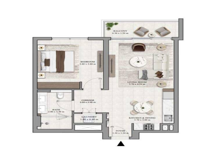 Wohnung zum Kauf provisionsfrei 297.019 € 2 Zimmer 73,2 m² Dubai