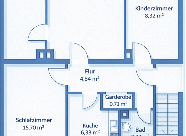 Wohnung zum Kauf 325.000 € 3,5 Zimmer 68,5 m² 2. Geschoss Eschersheim Frankfurt am Main 60433