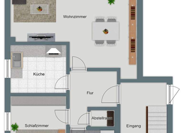 Wohnung zum Kauf 298.000 € 2 Zimmer 63 m² 1. Geschoss Lechhausen Augsburg / Lechhausen 86167
