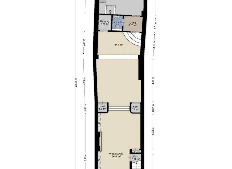 Haus zum Kauf 1.350.000 € 4 Zimmer 174 m² 118 m² Grundstück brede haven 72 's-hertogenbosch 5211 TM
