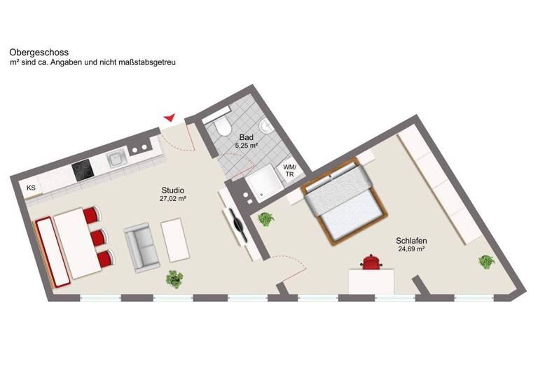 Wohnung zur Miete 450 € 2 Zimmer 57 m² Wegscheid 94110