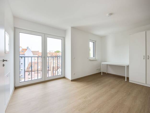 Wohnung zur Miete - Erstbezug 550 € 1 Zimmer 22,8 m² Geschoss 4/6 frei ab 01.10.2026 St Johannis Nürnberg 90419