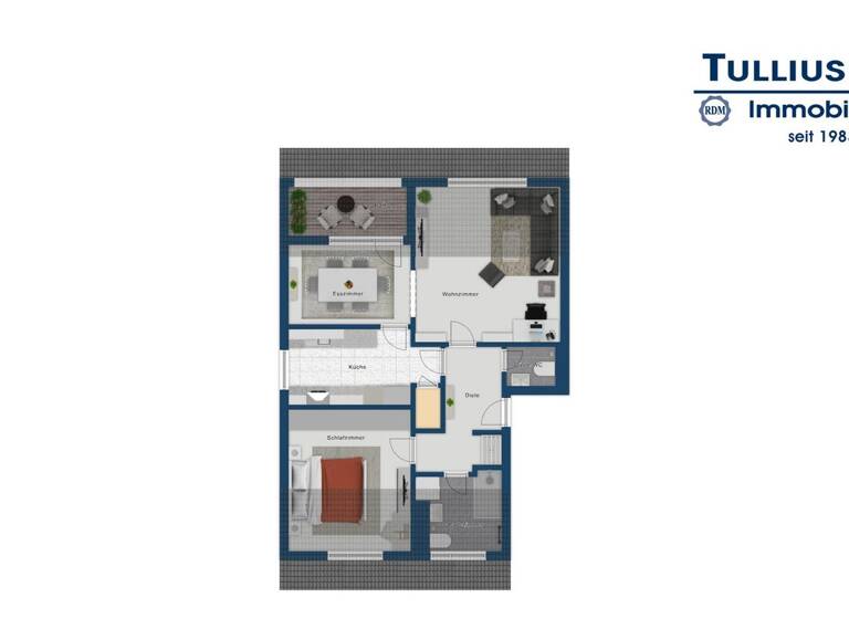 Wohnung zum Kauf 210.000 € 2 Zimmer 67 m² 2. Geschoss Stadtwald Essen / Stadtwald 45134