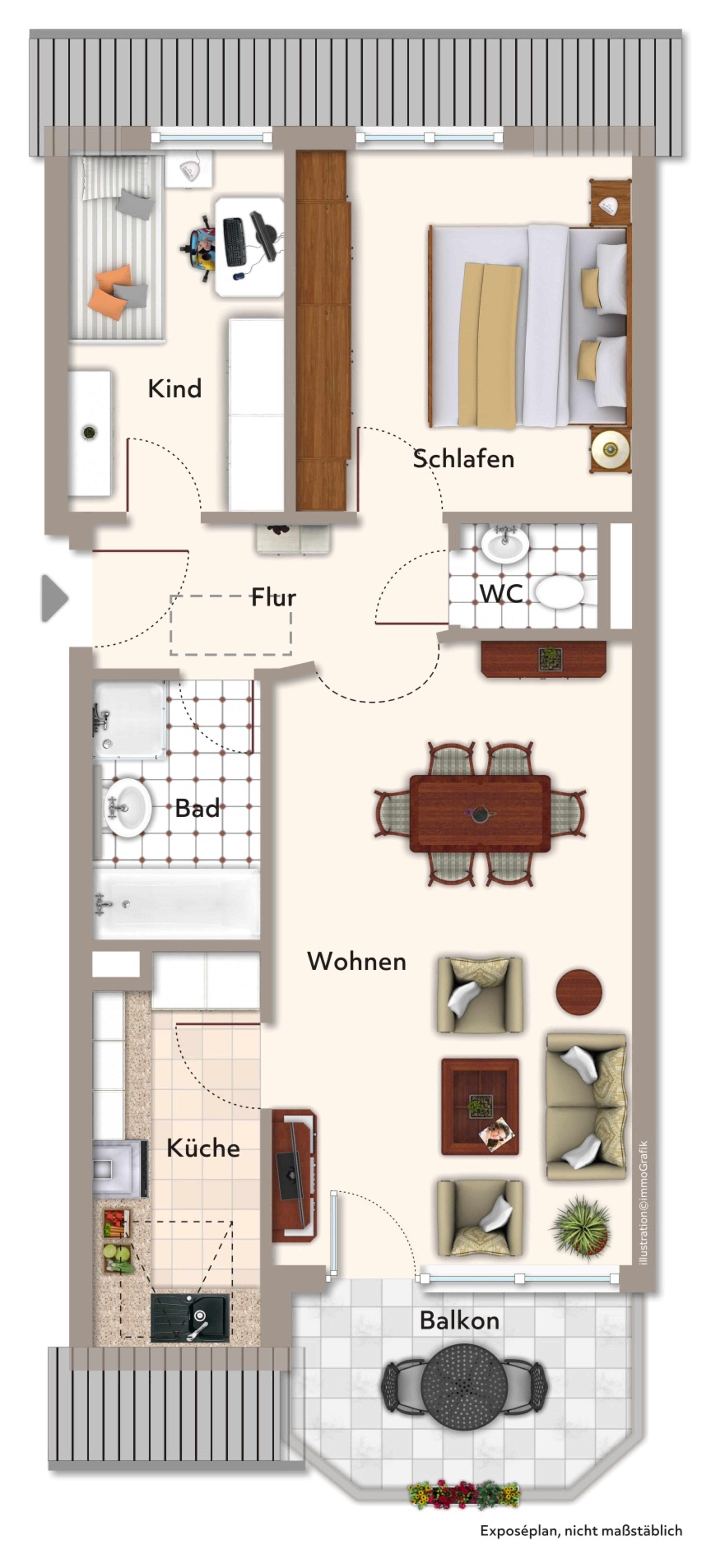 Wohnung zum Kauf 265.000 € 3 Zimmer 64 m²<br/>Wohnfläche ab sofort<br/>Verfügbarkeit Besigheim Besigheim 74354