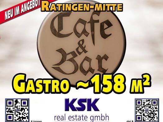 Café/Bar zur Miete 2.530 € Zentrum Ratingen 40878
