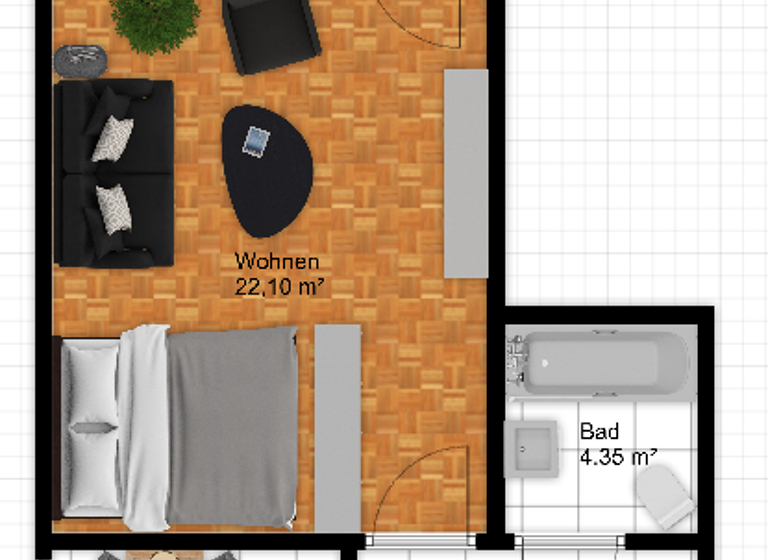 Wohnung zur Miete 485 € 42 m² Grubweg Passau 94034