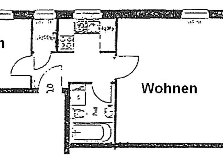 Wohnung zum Kauf 98.000 € 2 Zimmer 49 m² 1. Geschoss Ravensburgstr. Ihlenfelder Vorstadt Neubrandenburg 17034