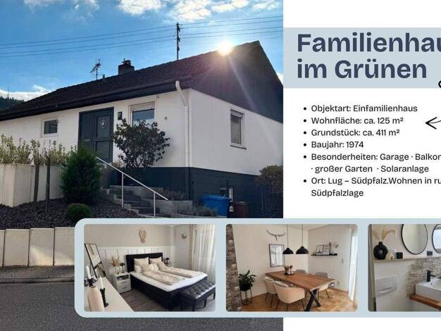 Einfamilienhaus zum Kauf provisionsfrei 389.000 € 5 Zimmer 125 m² 411 m² Grundstück Lug 76848