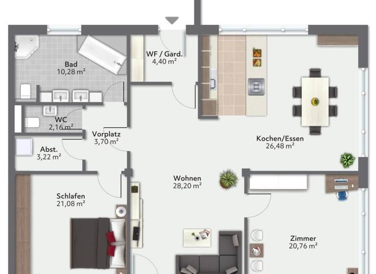 Wohnung zum Kauf 429.000 € 3,5 Zimmer 122 m²<br/>Wohnfläche 1.<br/>Geschoss Dürrwangen Balingen 72336