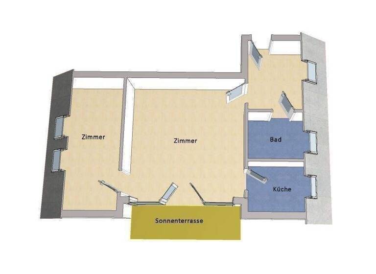 Wohnung zum Kauf 289.000 € 2 Zimmer 51 m² Steglitz Berlin 12247