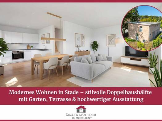 Doppelhaushälfte zum Kauf 489.000 € 5 Zimmer 100 m² 253 m² Grundstück Stade Stade 21682