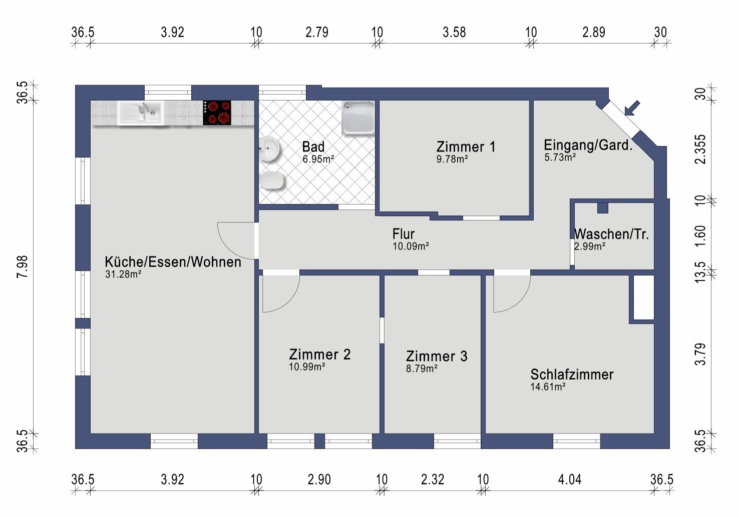 Wohnung zum Kauf 290.000 € 5 Zimmer 101 m²<br/>Wohnfläche Isny Isny im Allgäu 88316