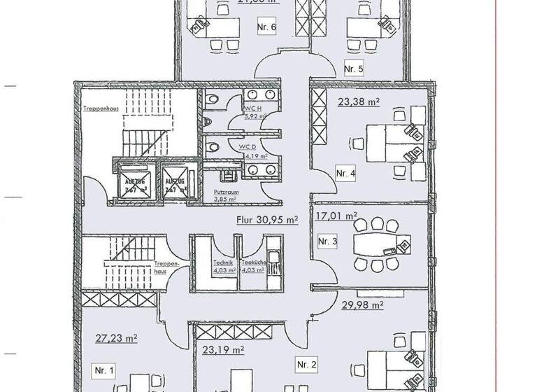 Bürofläche zur Miete 2.205 € 6 Zimmer 210 m² Bürofläche teilbar ab 210 m² Ingolstadt 85051