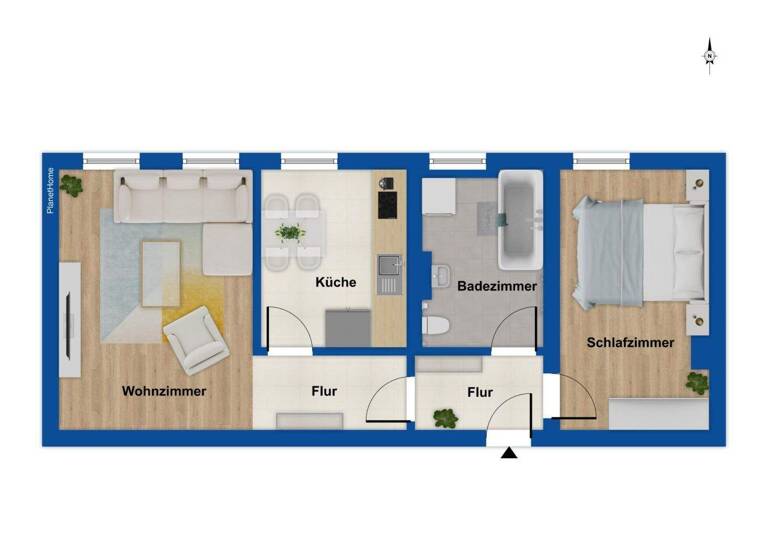 Wohnung zum Kauf 49.999 € 2 Zimmer 49 m² Ebersdorf Chemnitz 09131