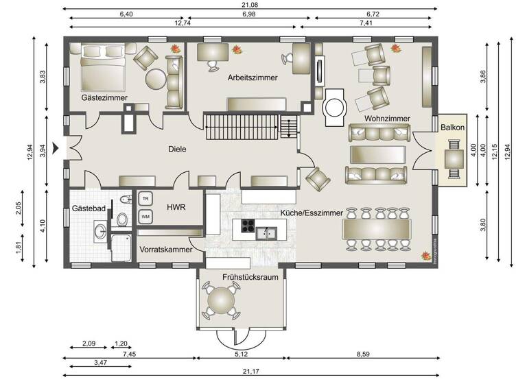 Haus zum Kauf 4.250.000 € 9 Zimmer 630 m² 18.480 m² Grundstück Lütjenbrode 23775
