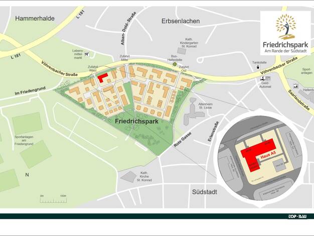 Wohnung zum Kauf - Neubau provisionsfrei 388.750 € 2 Zimmer 73,3 m² Vöhrenbacher Straße Villingen Villingen-Schwenningen 78050