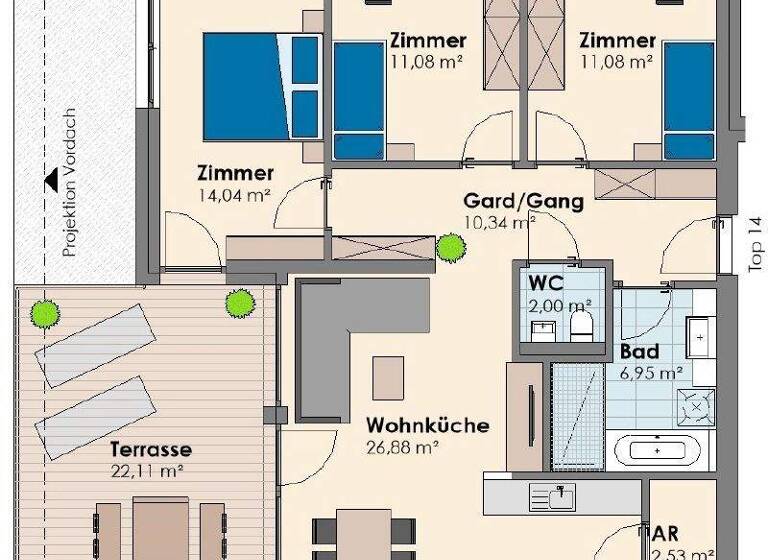 Wohnung zum Kauf - Erstbezug 549.000 € 4 Zimmer 85,7 m² Jenbach 6200