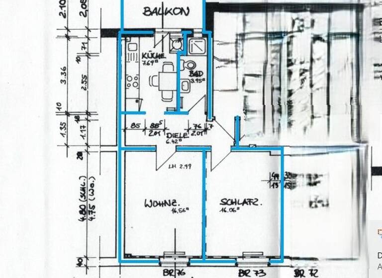 Wohnung zur Miete 370 € 2,5 Zimmer 55,9 m²<br/>Wohnfläche 3.<br/>Geschoss ab sofort<br/>Verfügbarkeit Wattenscheid Bochum 44866