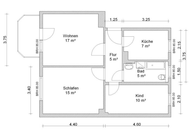 Wohnung zur Miete 421 € 3 Zimmer 61 m² 3. Geschoss Käthe-Kollwitz-Straße 2 Weißenborn Zwickau 08058
