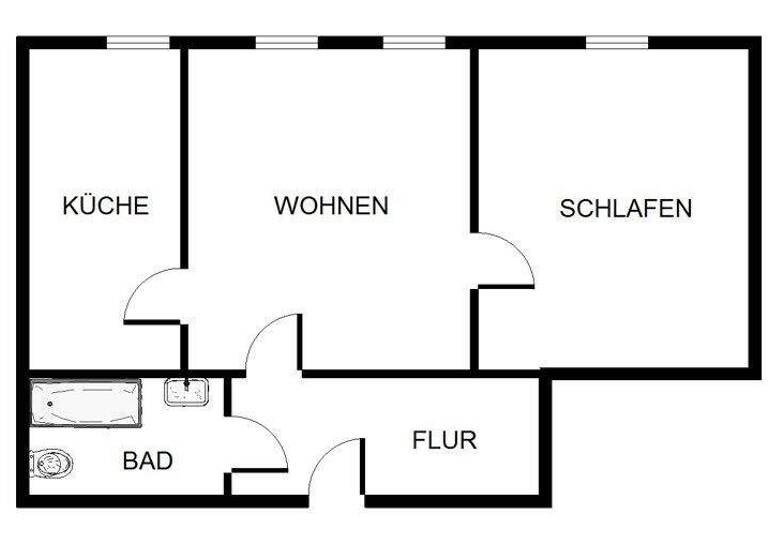 Wohnung zur Miete 442 € 2 Zimmer 44,2 m² frei ab 29.03.2026 Steinstr. 54 Südviertel Essen 45128