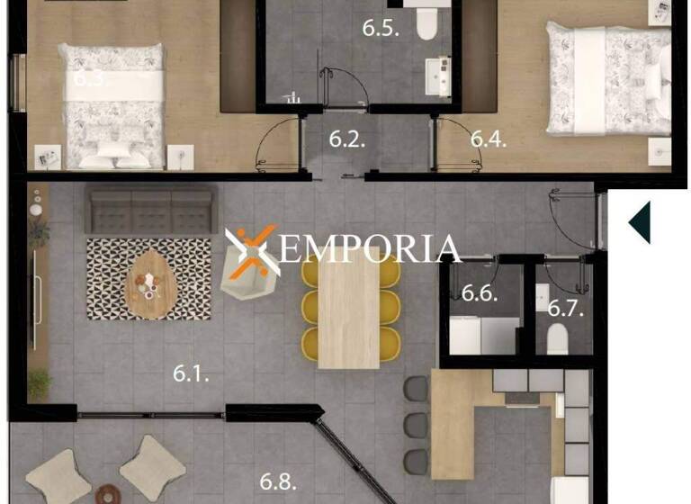 Wohnung zum Kauf 297.056 € 3 Zimmer 93 m² 2. Geschoss Sveti Filip i Jakov