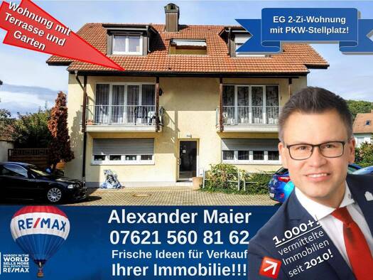 Wohnung zur Miete 880 € 2 Zimmer 55 m² frei ab sofort Lörracherstr. 14b Brombach Lörrach 79541