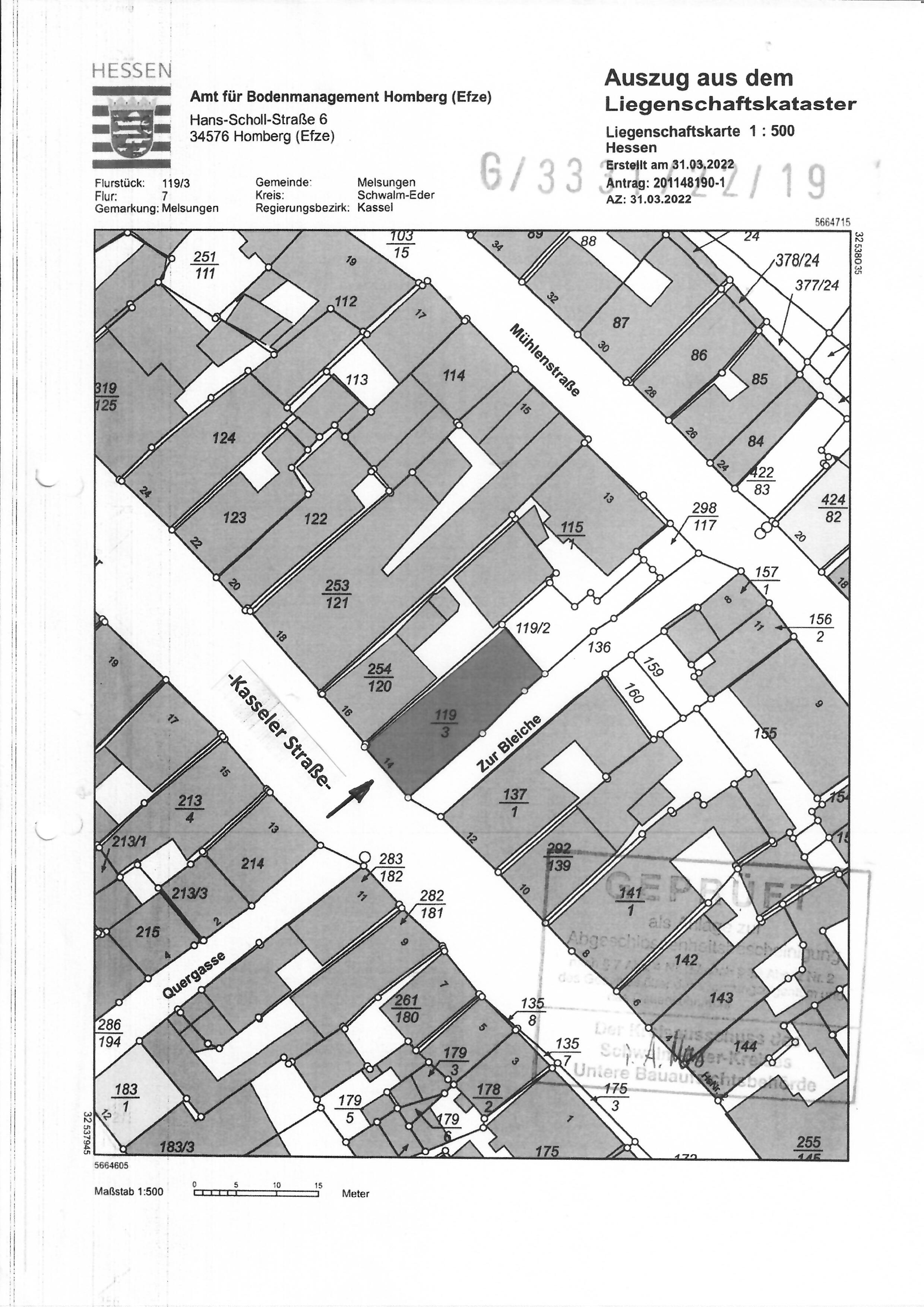 Wohnung zum Kauf provisionsfrei 199.500 € 2 Zimmer 62 m²<br/>Wohnfläche EG<br/>Geschoss Kasseler Straße 14 Melsungen Melsungen 34212