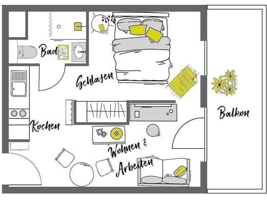 Wohnung zur Miete 1.050 € 1 Zimmer 36 m² 6. Geschoss frei ab 01.11.2026 Oderstraße Neukölln Berlin 12051