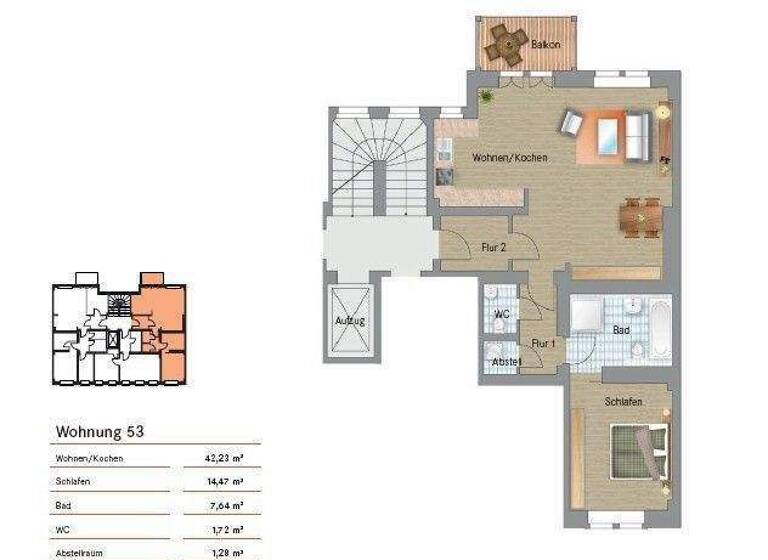 Studio zur Miete 823 € 2 Zimmer 78,4 m² 1. Geschoss frei ab 01.05.2026 Oederaner Straße 9 Löbtau-Nord Dresden 01159