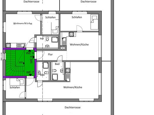 Wohnung zur Miete 1.360 € 1,5 Zimmer 61,9 m² 3 Geschosse frei ab 01.07.2026 Timmermannsredder 9 Bramfeld Hamburg 22175