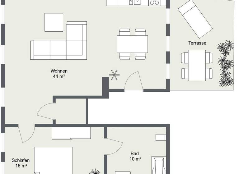 Wohnung zur Miete 730 € 2 Zimmer 77 m² 1. Geschoss frei ab sofort Kappeln 24376