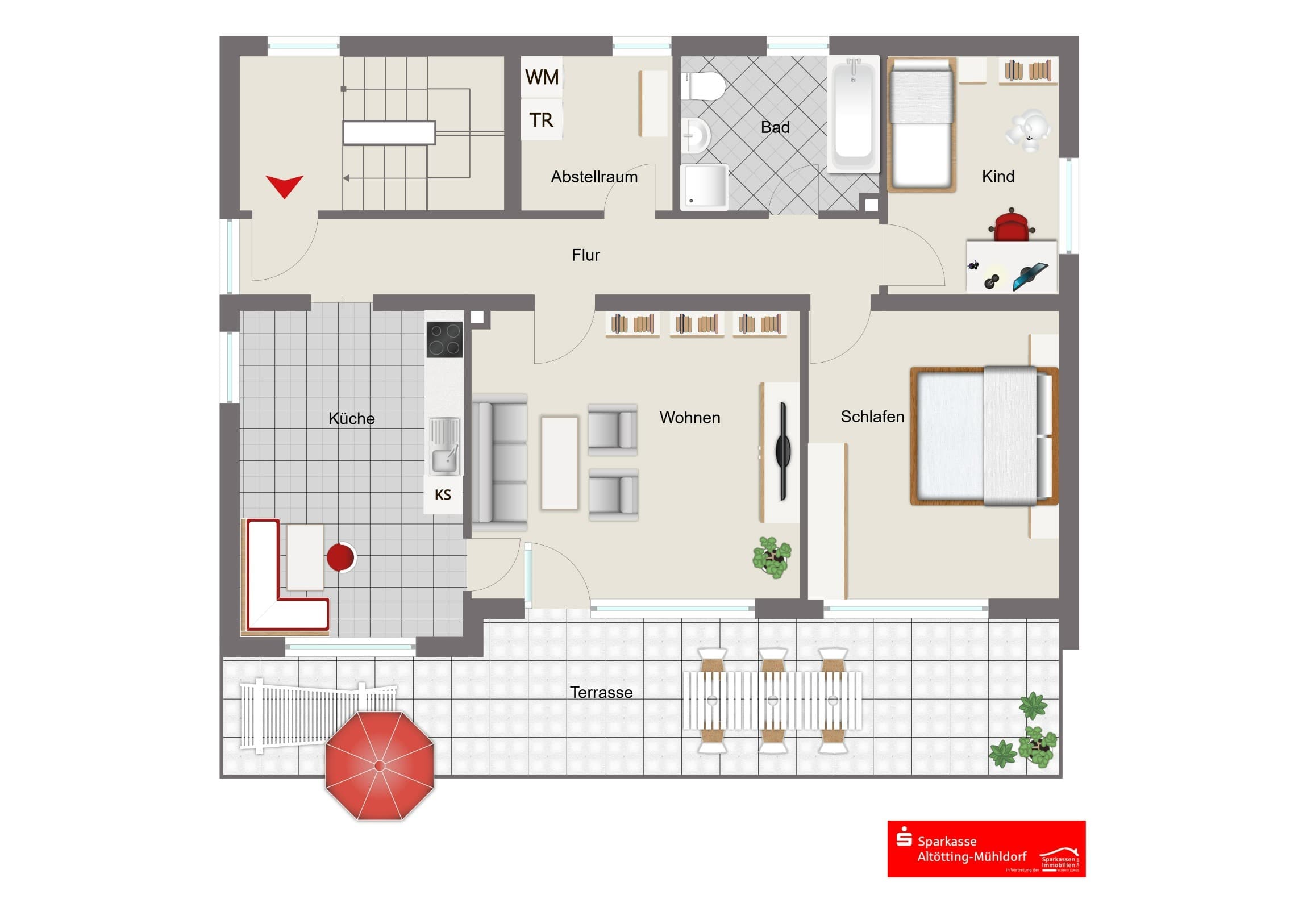 Mehrfamilienhaus zum Kauf 299.000 € 6 Zimmer 173 m²<br/>Wohnfläche 755 m²<br/>Grundstück Marktl Marktl 84533